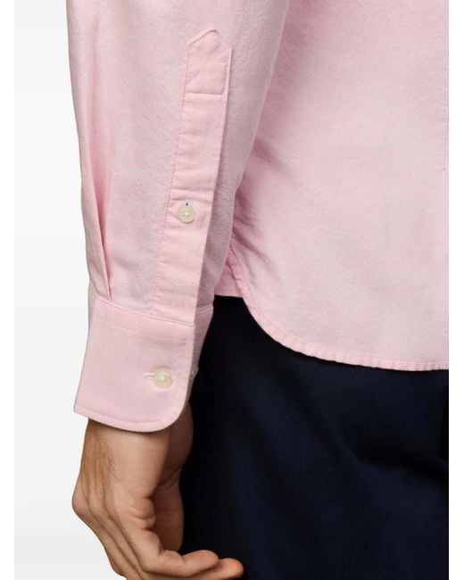 Hackett Pink Heritage Oxford Buttoned Shirt for men
