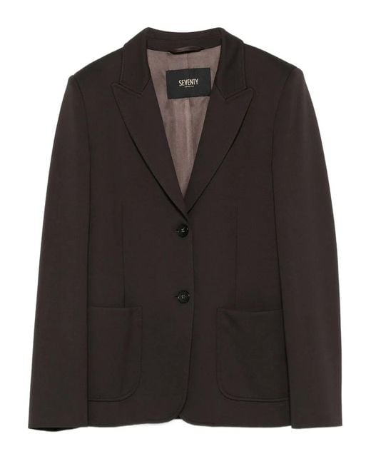 Seventy Black Buttoned Blazer