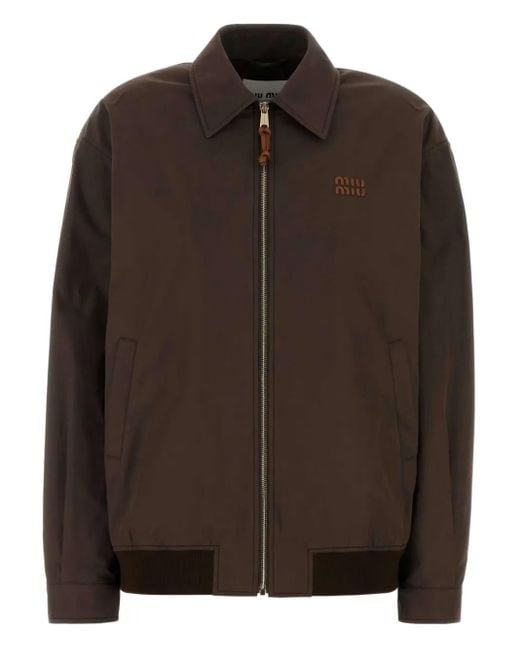 Miu Miu Jack Met Rits in het Brown