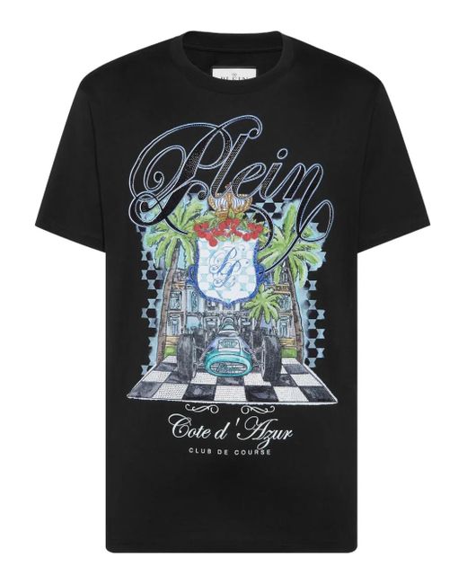 Philipp Plein Black Cote D'Azur T-Shirt for men