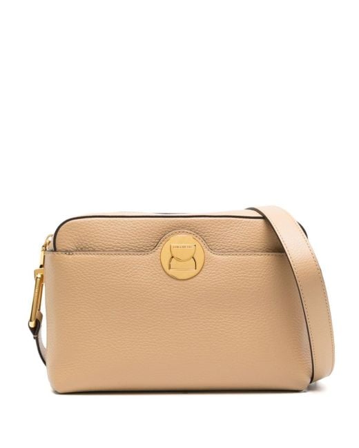 Coccinelle Natural Liya Leather Crossbody Bag