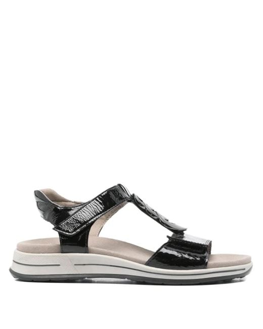 Ara アンクルストラップ サンダル Black