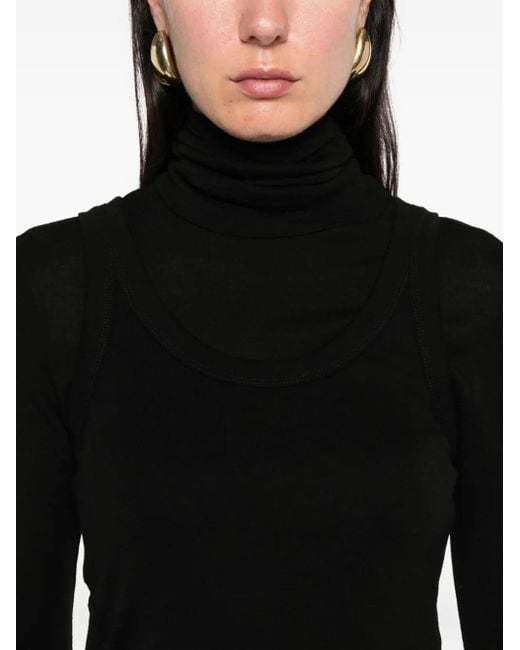 Pull À Col Roulé Rohe en coloris Black