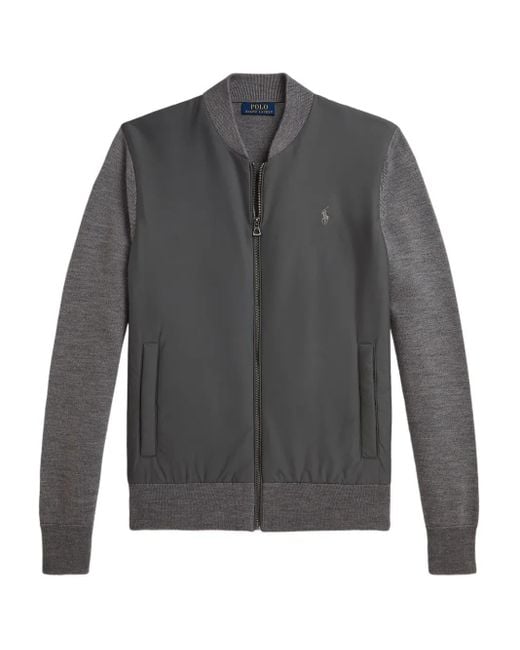 メンズ Polo Ralph Lauren ジップアップ スウェットシャツ Gray