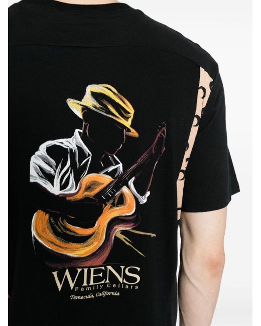 T-shirt con design patchwork di MARINE SERRE in Black da Uomo