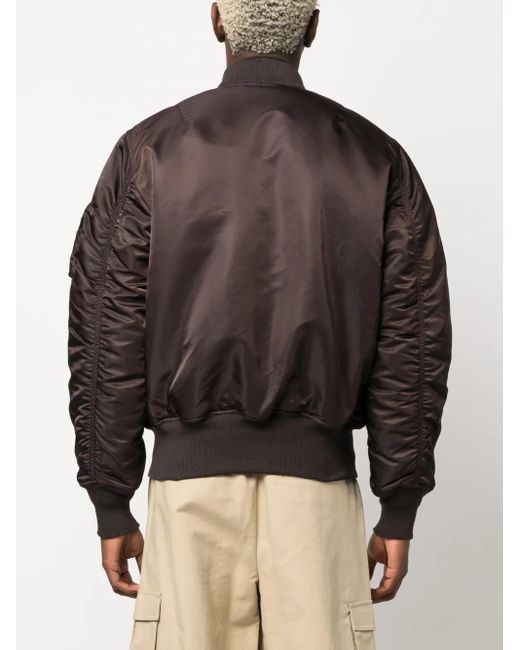 Veste Bomber Réversible À Fermeture Zippée Alpha Industries pour homme en coloris Brown