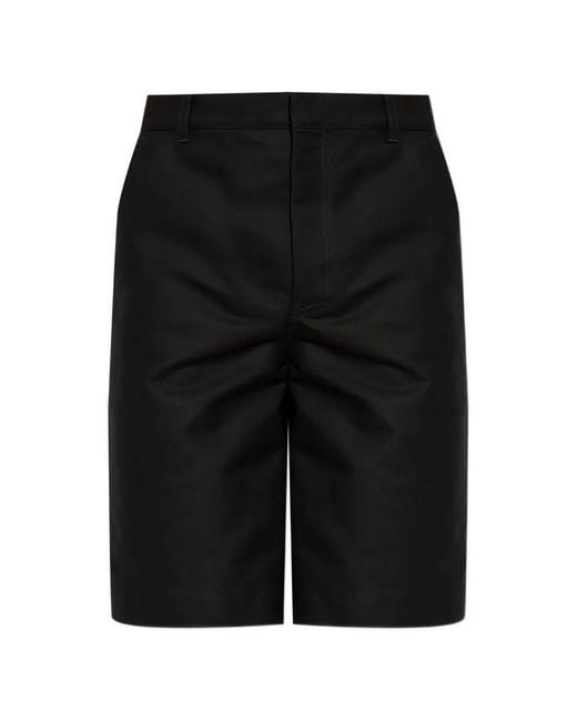 Balenciaga Black Multi-Pocket Cotton Shorts for men