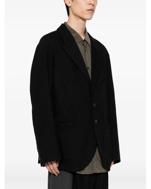 Ziggy Chen Black Single-Breasted Blazer for men