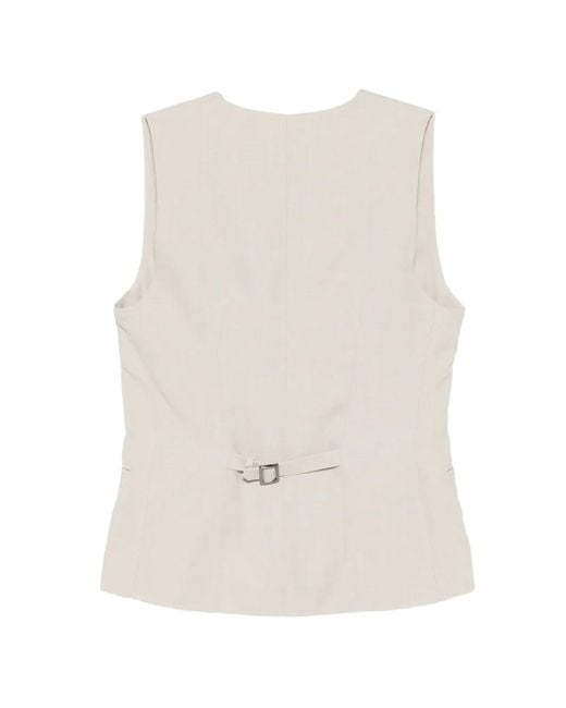 Antonelli White Jesi Buttoned Waistcoat