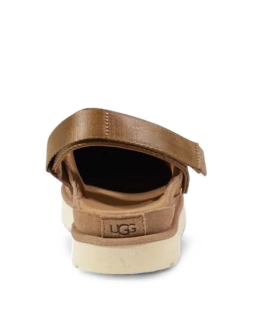 Ugg Brown Classic Touch-Strap Clogs