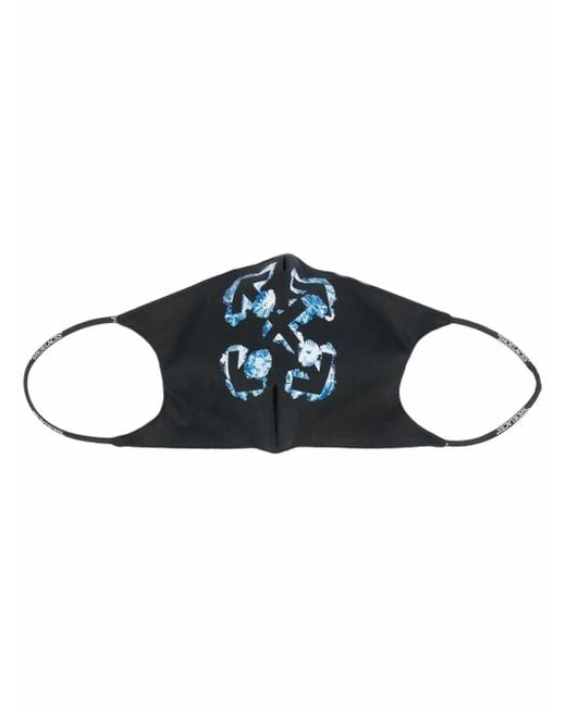 Off-White c/o Virgil Abloh Blue Arrows-Print Face Mask