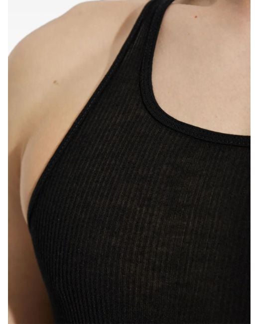 Chaleco con espalda de nadador Rick Owens de hombre de color Black