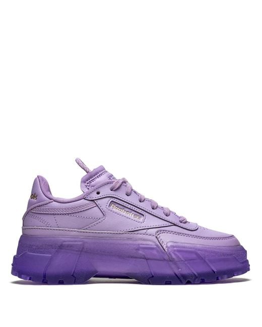 Reebok Purple X Cardi B Club C Sneakers