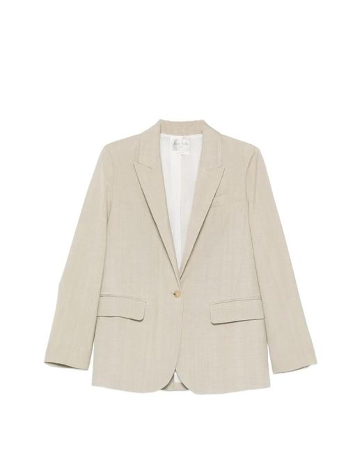 Forte_forte White Flap-Pocket Blazer