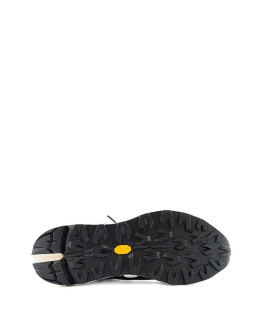 Buttero Black Vinci Perforated Lace-Up Leather Sneakers for men