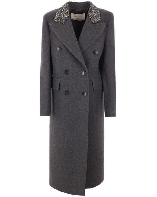 Blumarine Jas Met Dubbele Rij Knopen in het Gray