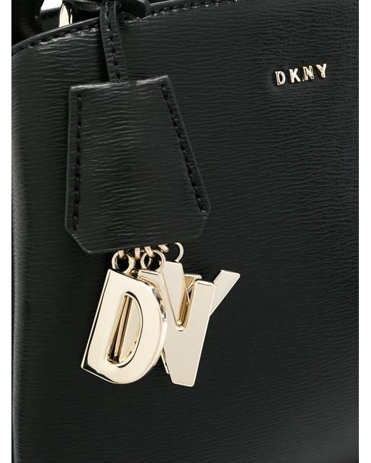 DKNY Black Paige Logo-Charm Crossbody-Bag