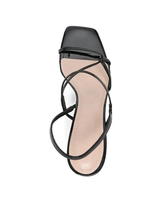 Sandro White Glitter Heel Sandals