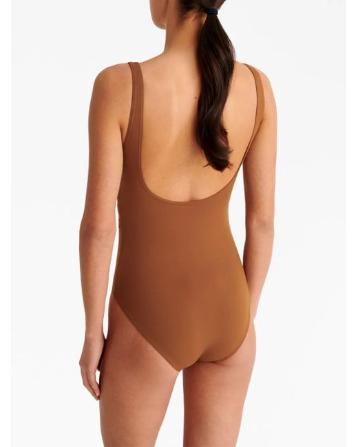 Eres Brown Asia Scoop-Back Swimsuit