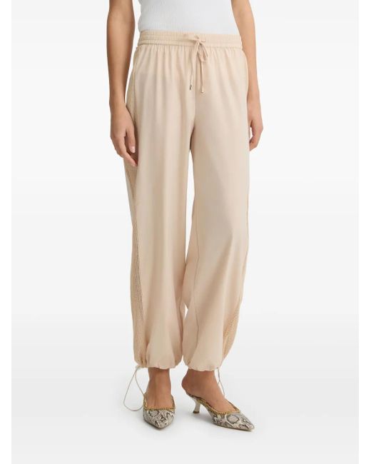 Liu Jo White Drawstring Trousers