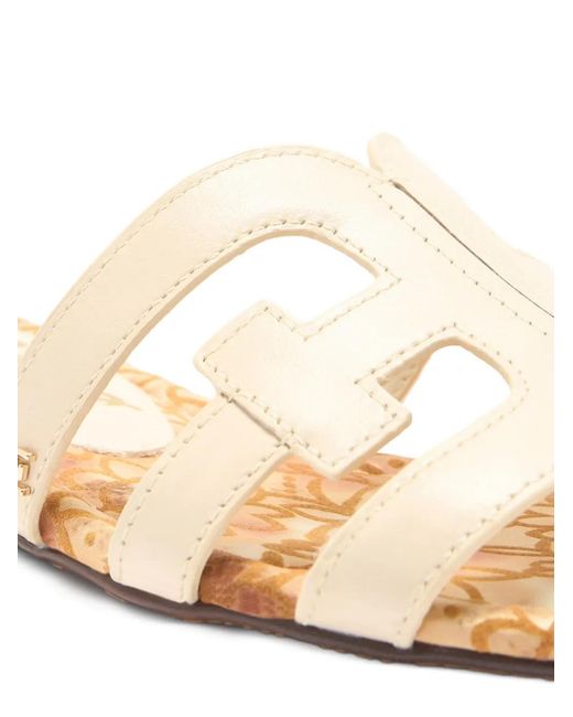 Sam Edelman White Bay Cutout Strap Sandals