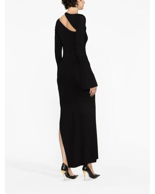 MANURI Black Sandy Cut-Out Maxi Dress