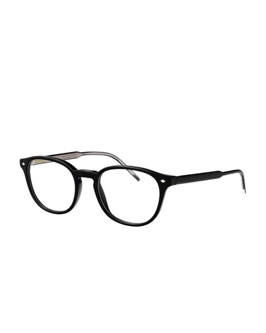 Giorgio Armani Brown Round-Frame Glasses for men
