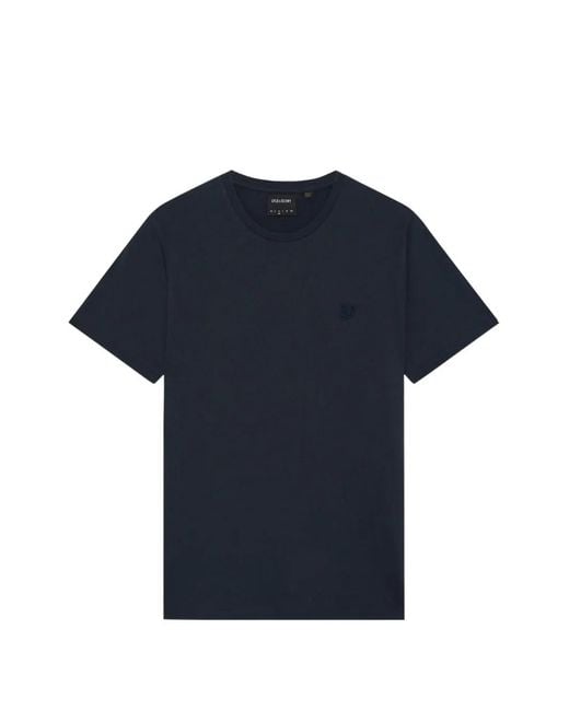 Lyle & Scott Blue Logo-Detail T-Shirt for men