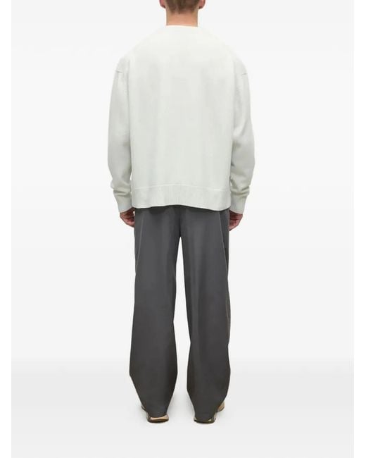 Johnstons White Pull À Poche Poitrine for men