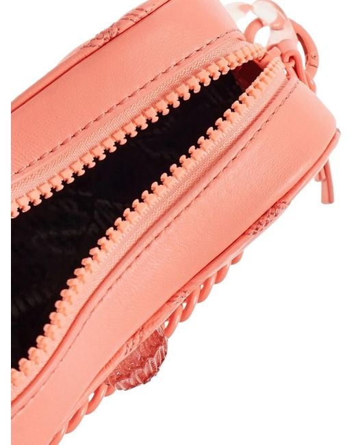 Kurt Geiger Pink Quilted Heart-Shape Mini Bag