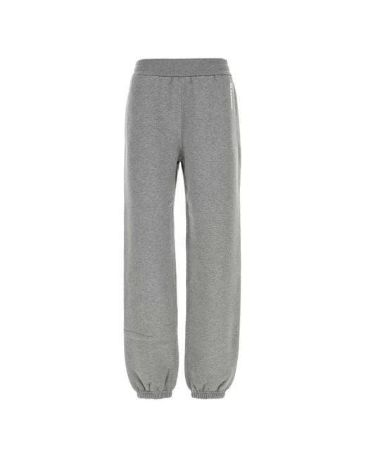 Jil Sander Gray Logo-Print Track Pants