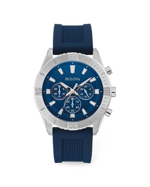 Bulova Blue Wilton 43Mm Watch for men