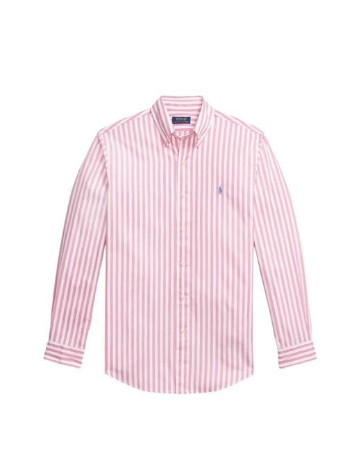 Polo Ralph Lauren Pink Striped Shirt for men