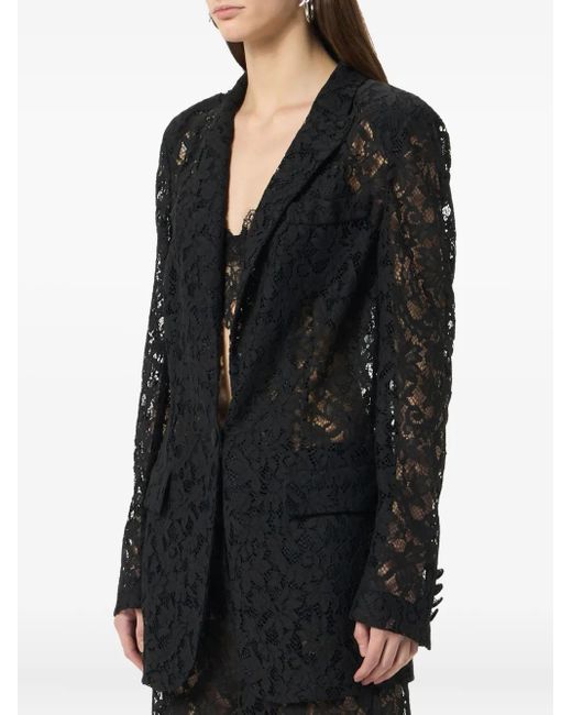 Blumarine Blazer Met Enkele Rij Knopen in het Black