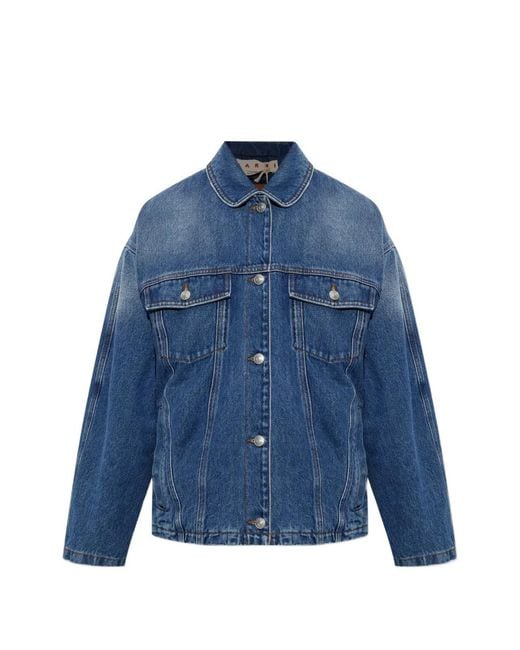 Marni Blue Insulated Denim Jacket