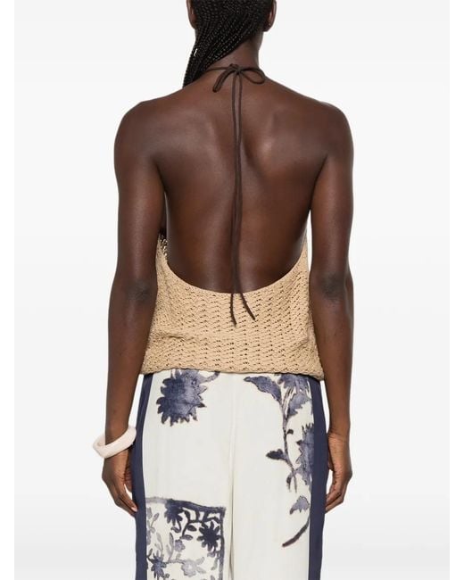 Sir Natural Crochet Halterneck Top