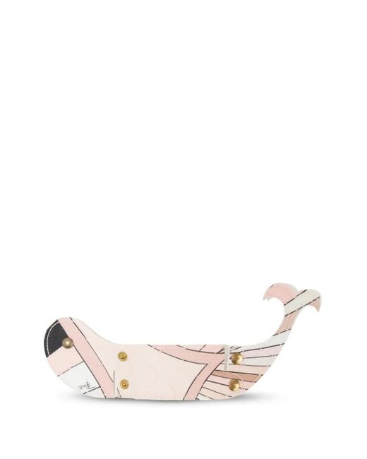 PUCCI Iride-Print Luggage Tag in Natural | Lyst