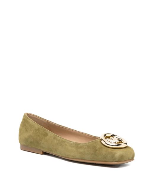 Michael Kors Green Milan Ballet Flats