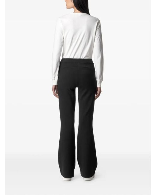 K-Way Black Jenny Logo-Patch Trousers