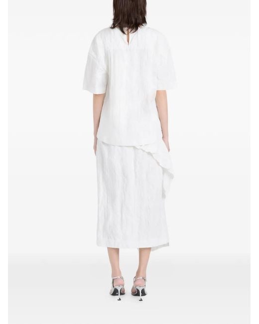 Proenza Schouler White Hansly Textured Top