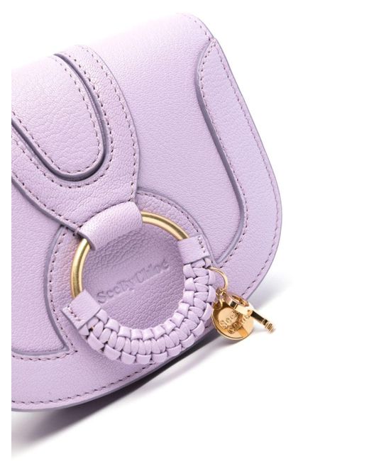 Mini sac en cuir à logo en relief See By Chloé en coloris Purple