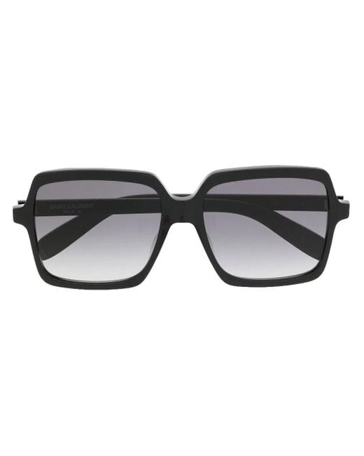 Saint Laurent Black Oversize-Frame Sunglasses