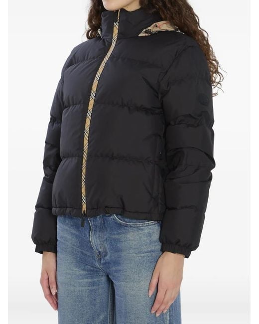 Doudoune À Capuche Dissimulée Burberry en coloris Black