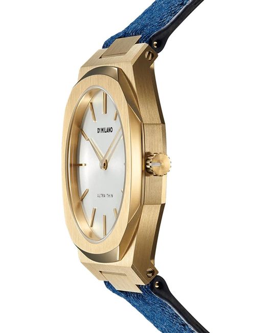 D1 Milano Blue Ultra Thin Classic Denim 34Mm
