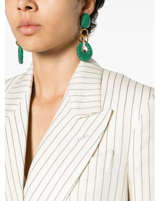Tom Ford White Wool Double-Breasted Jacket