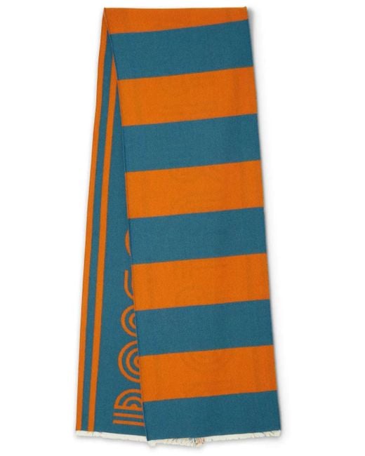 LaDoubleJ Orange Raise Your Vibration Striped Scarf