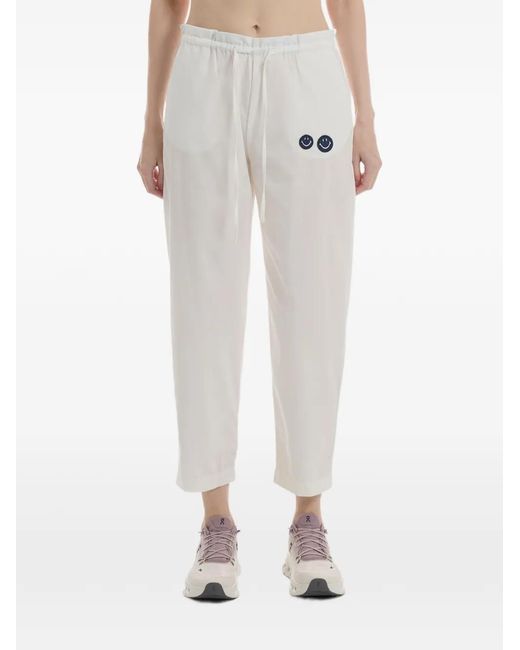 Joshua Sanders Natural Smiley Patch Track Pants
