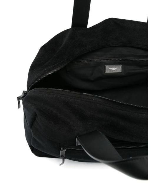 Saint Laurent Black Logo Duffel Bag
