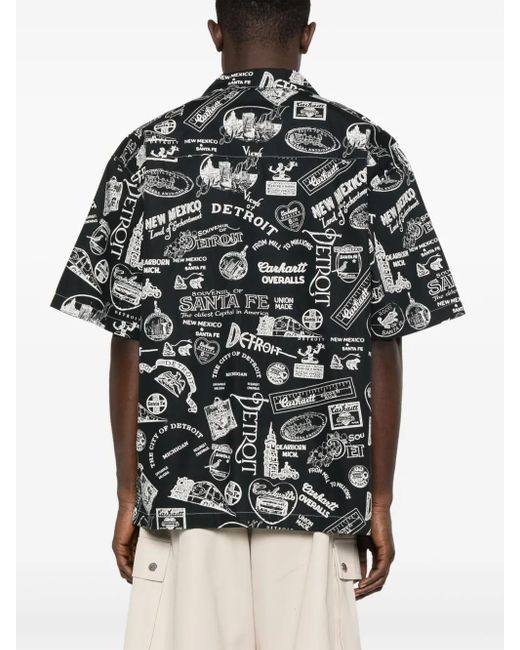 Carhartt Black State Souvenir Shirt for men