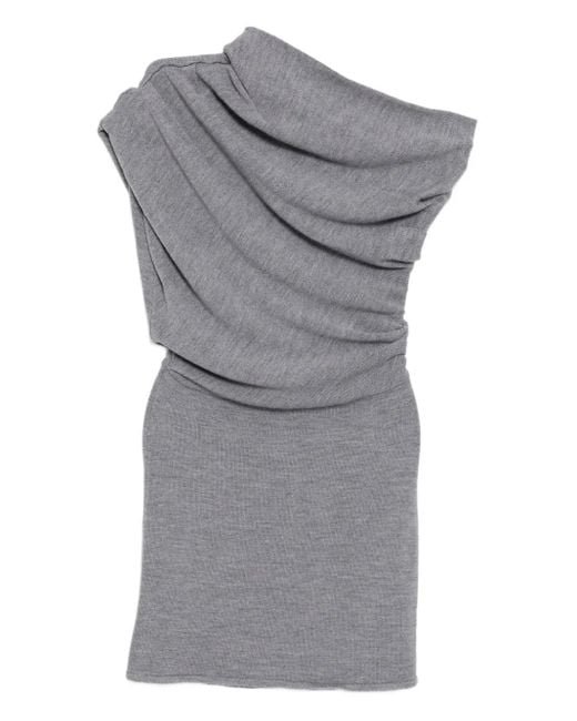 Staud Gray Mable Mini Dress